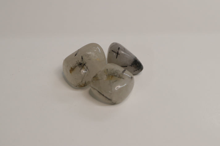 Tumbled Tourmalated Quartz