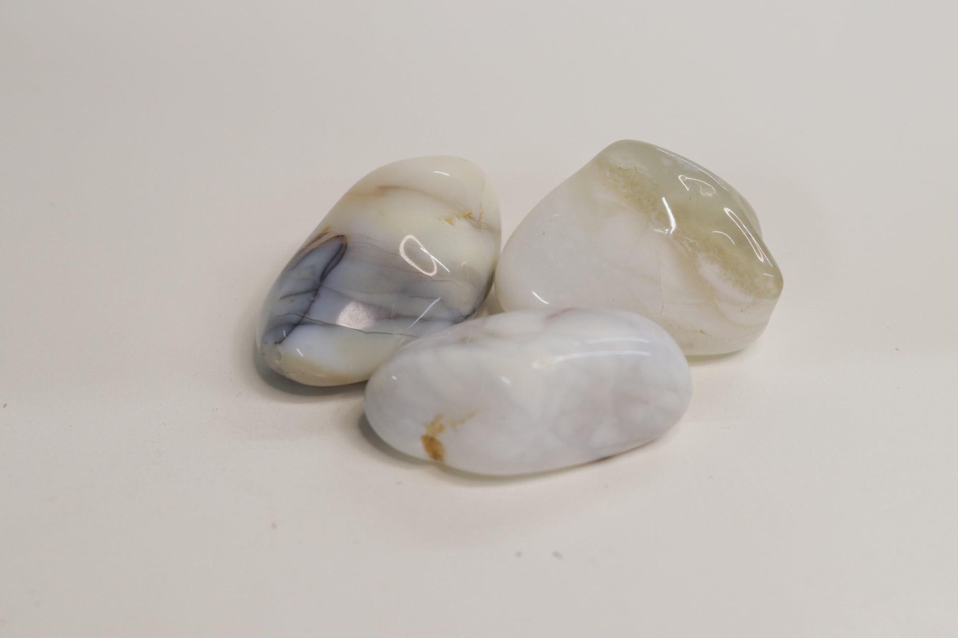 Tumbled White Opal